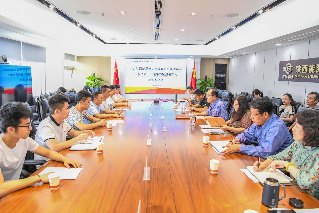 陜投集團電力運營公司召開慶?！鞍艘弧苯ㄜ姽?jié)暨退役軍人表彰座談會