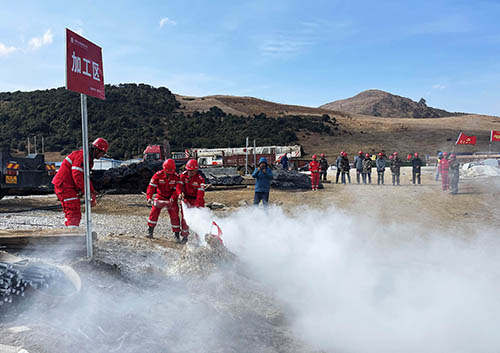 中國安能第二工程局四川涼山項(xiàng)目部開展防火、防汛、防地質(zhì)災(zāi)害綜合演練