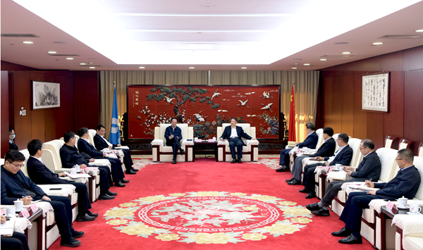 溫樞剛會(huì)見中國電建黨委書記、董事長丁焰章