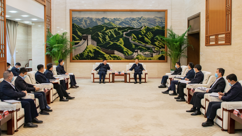 鄒磊寇偉會見中國南水北調(diào)集團(tuán)董事長蔣旭光、總經(jīng)理張宗言