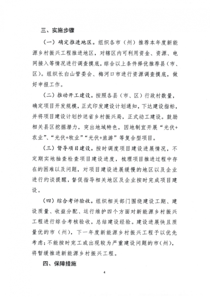 吉林省能源局發(fā)布全國(guó)首個(gè)出臺(tái)的省級(jí)“新能源+鄉(xiāng)村振興”方案！