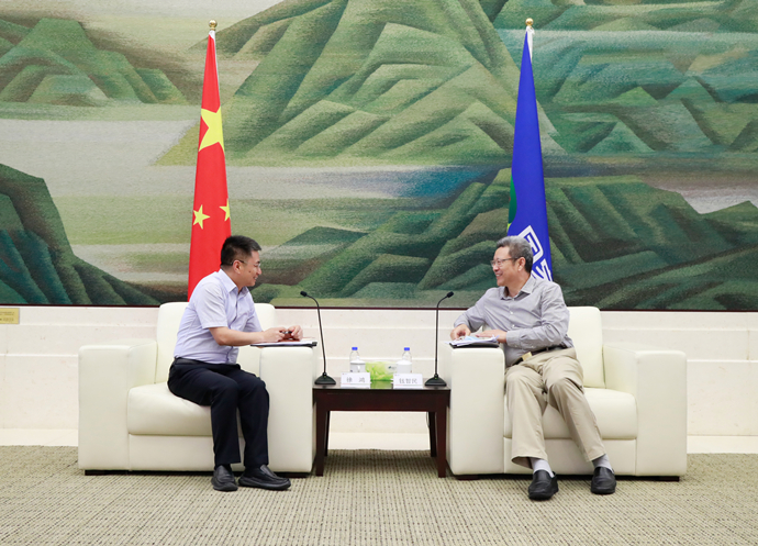 錢(qián)智民會(huì)見(jiàn)江西省新余市委副書(shū)記、市長(zhǎng)徐鴻
