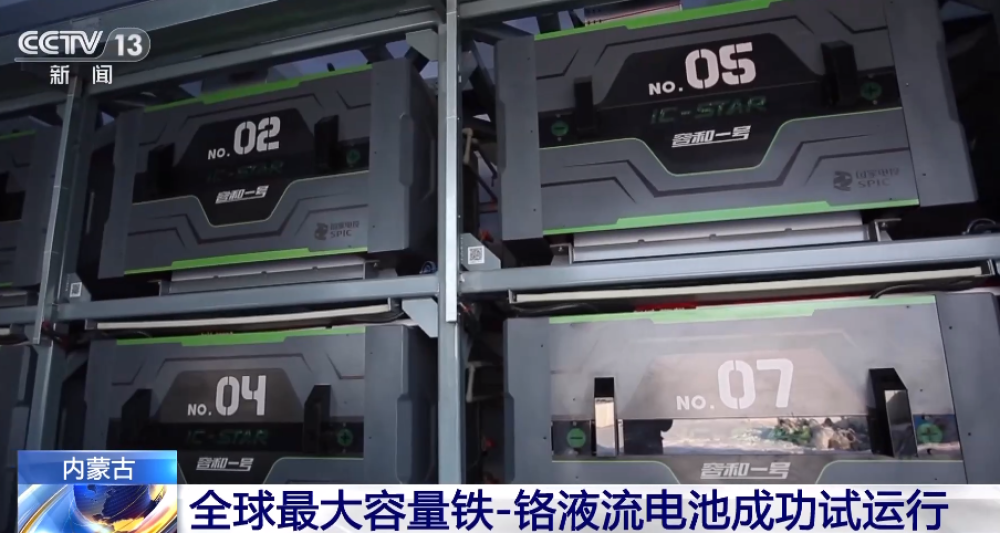 我國首個兆瓦級鐵液流電池儲能示范項目在內(nèi)蒙古成功試運(yùn)行