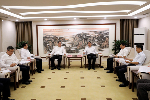 國務(wù)院國資委黨委書記、主任張玉卓會見湖南省委副書記、省長毛偉明