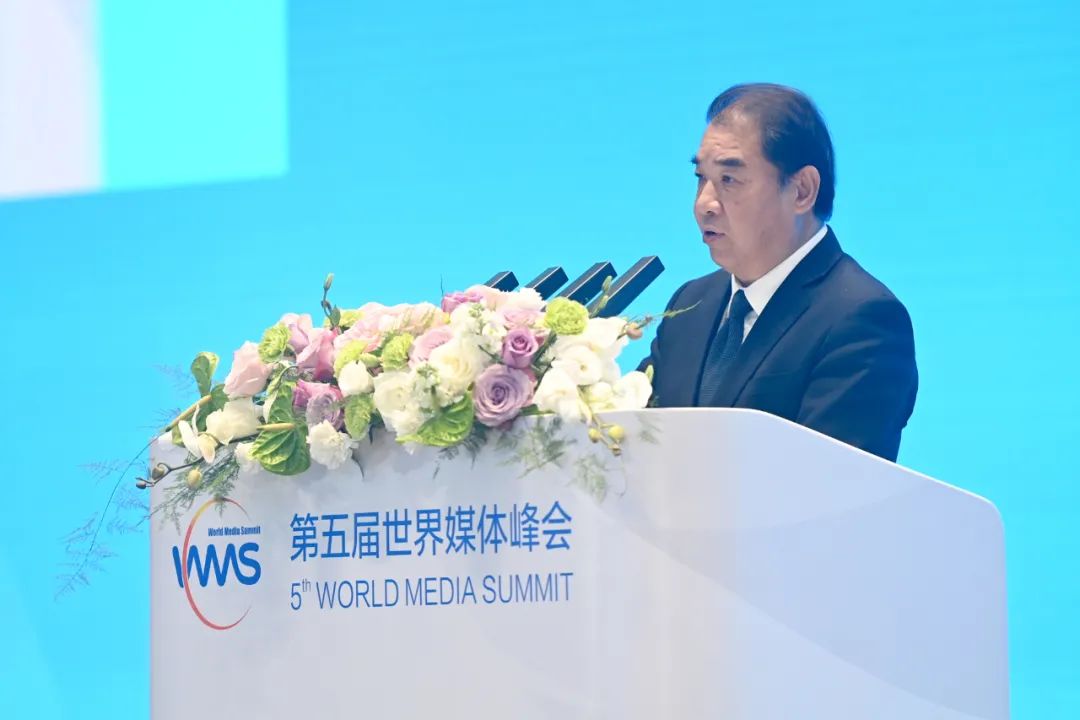南方電網(wǎng)公司董事長(zhǎng)、黨組書記孟振平在第五屆世界媒體峰會(huì)上作主旨發(fā)言