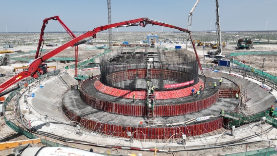 全球緯度最高、東北地區(qū)首座塔式光熱電站完成吸熱塔基礎澆筑