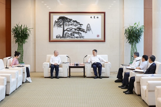 華能集團(tuán)黨組書記、董事長溫樞剛會見?？谑惺虚L丁暉