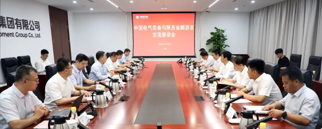 中國電氣裝備黨委書記、董事長李洪鳳會見麟游縣委書記王海剛
