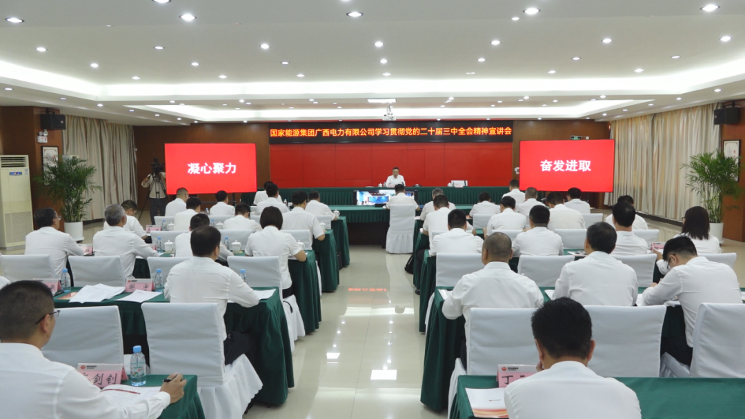 國(guó)家能源集團(tuán)廣西公司黨委書記、董事長(zhǎng)李富軍宣講黨的二十屆三中全會(huì)精神